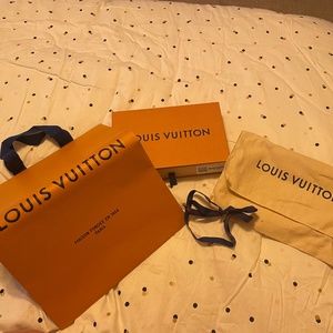 Louis Vuitton bag with dust bag, box and ribbon